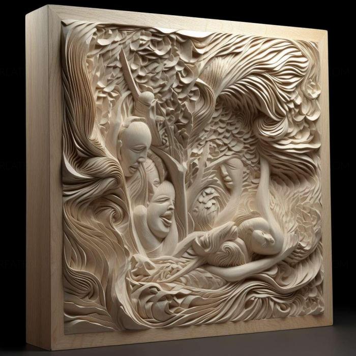 نموذج ثلاثي الأبعاد لآلة CNC 3D Art 